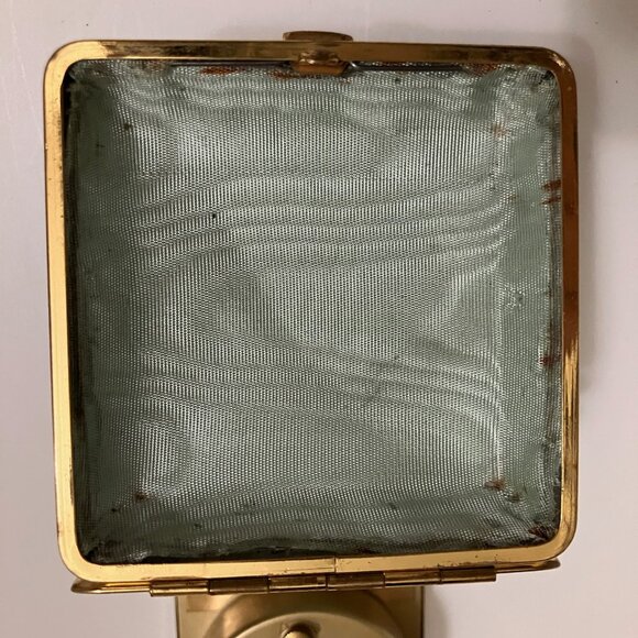 Travel Alarm Clock German 1940 Vtg in Case Glow Hands WORKS 3" WIND-UP - Picture 6 of 12